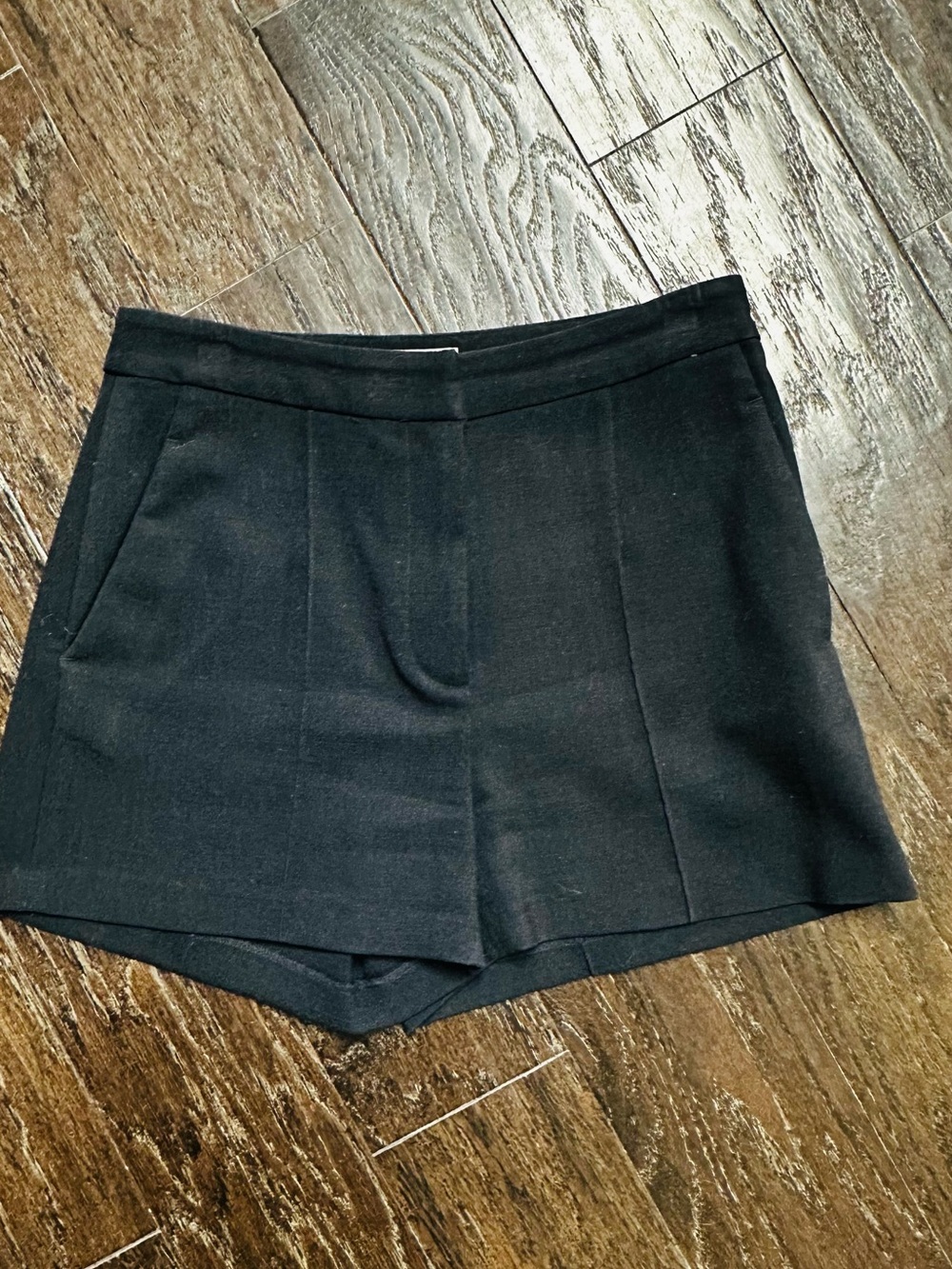 MICHAEL Michael Kors Black High-Waist Tailored Shorts
